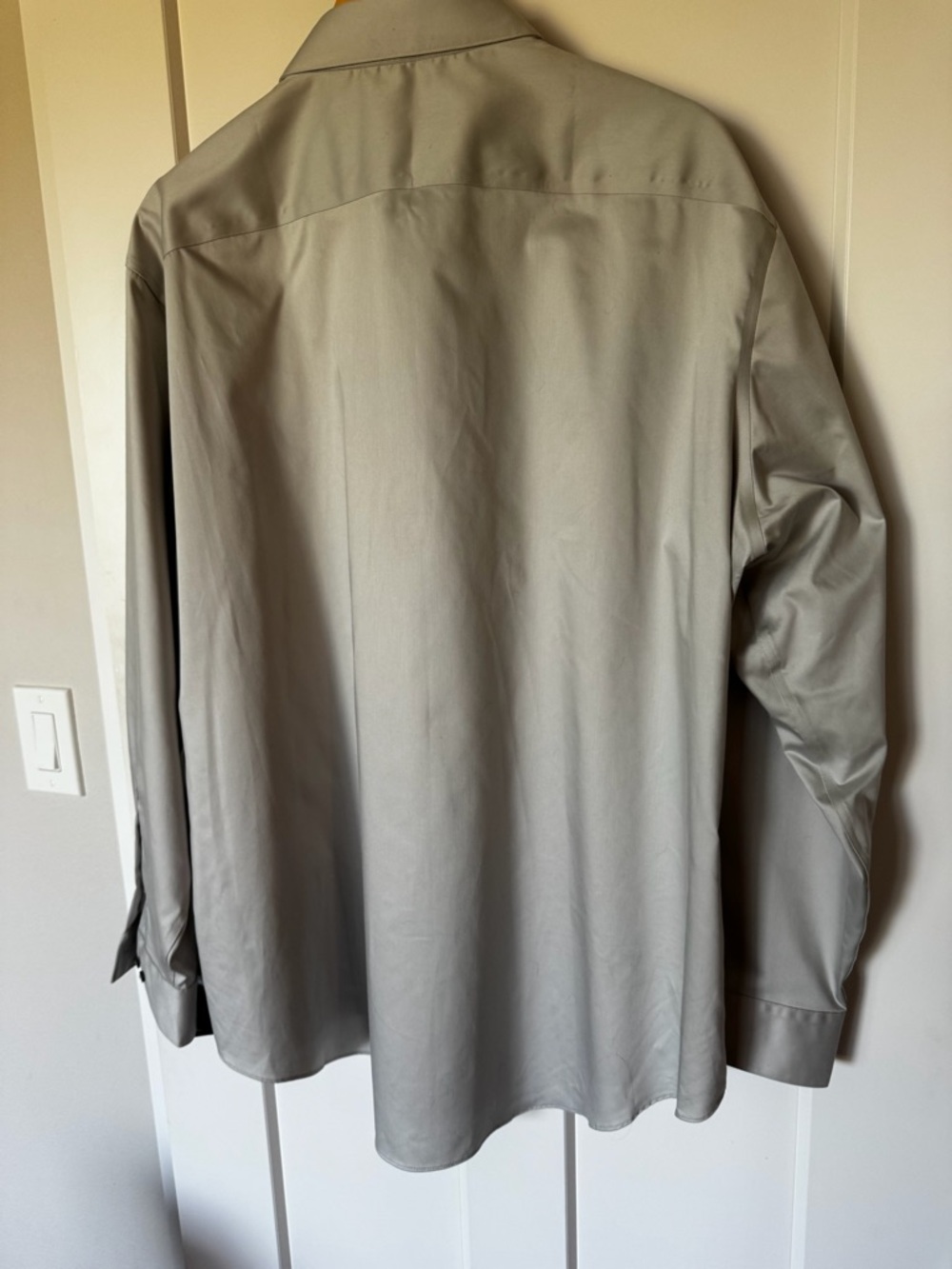 Kenneth Cole Men's Dress Shirt in Light Beige - Picture 4 of 5